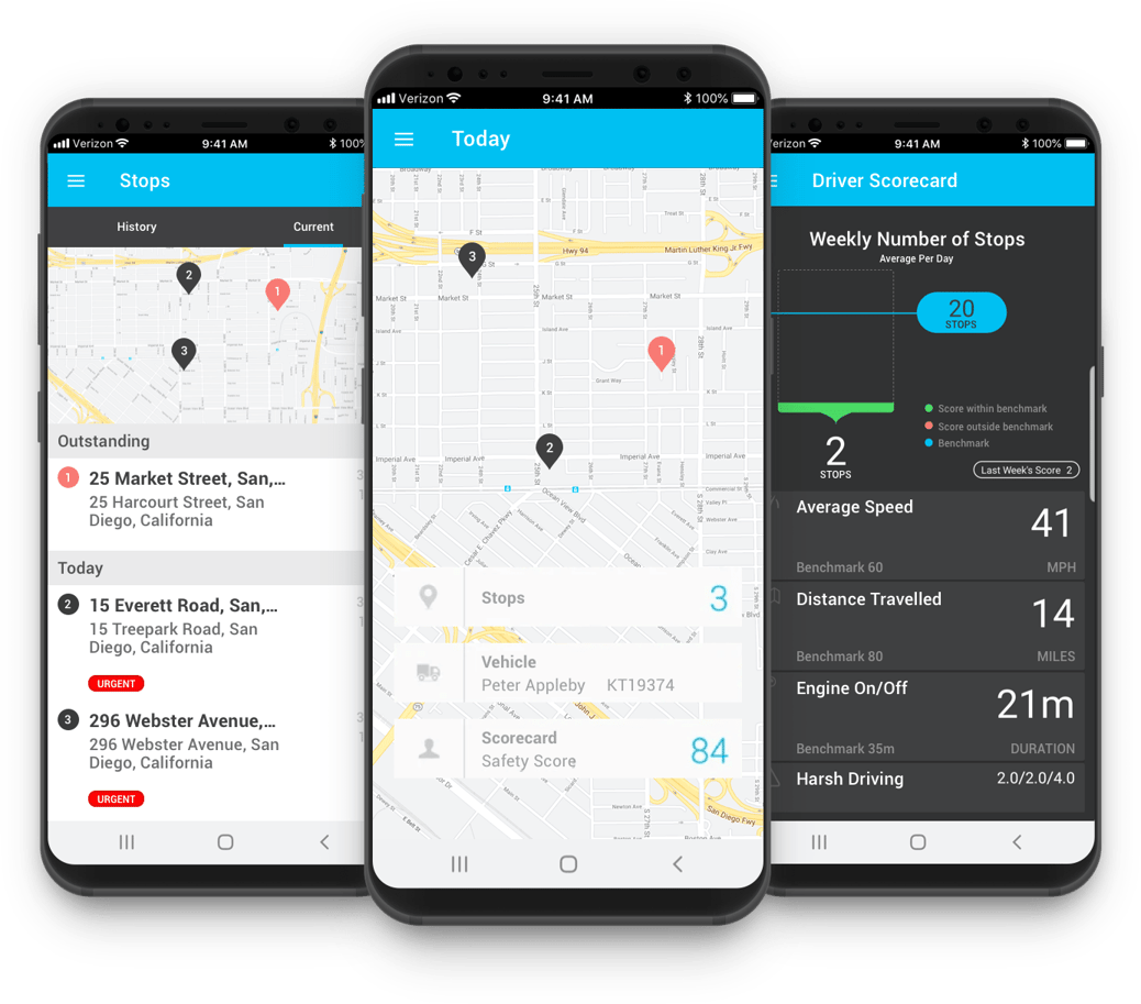 Truck GPS app | Verizon Connect