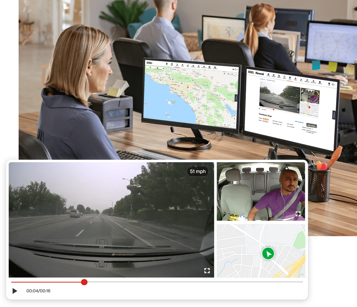 Fleet dashcam for Commercial Vehicles Verizon Connect