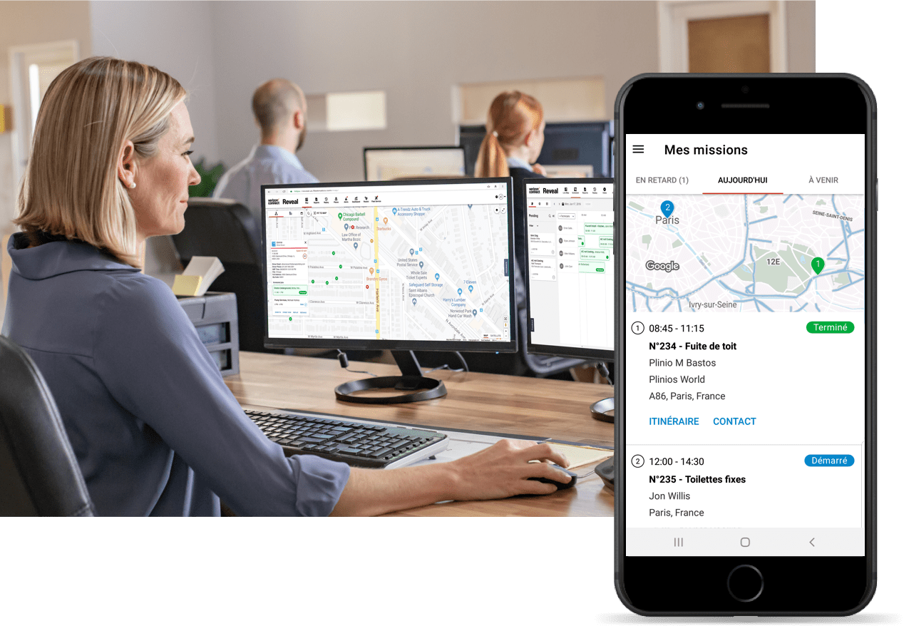 Logiciel gestion de flotte automobile Verizon Connect France