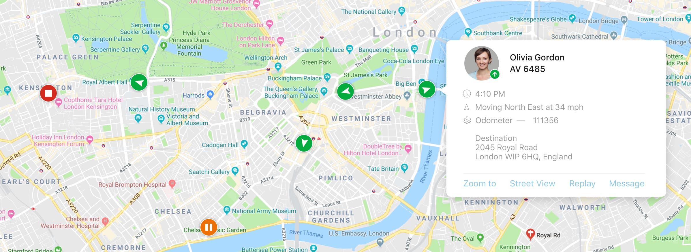 GPS Fleet Tracking Software System Verizon Connect UK