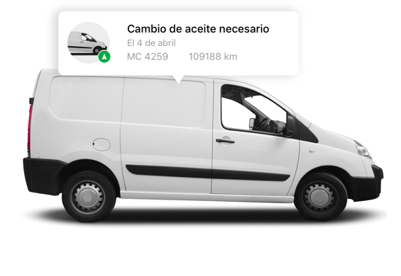 Establece recordatorios de mantenimiento de los vehículos