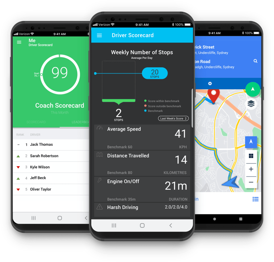Mobile GPS Tracking Apps Verizon Connect Australia
