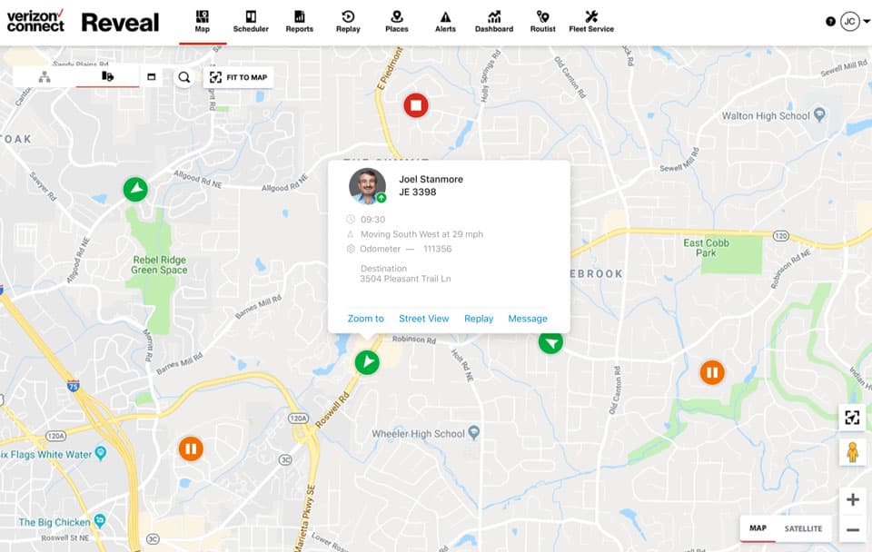 Near Real Time GPS Fleet Tracking System Verizon Connect